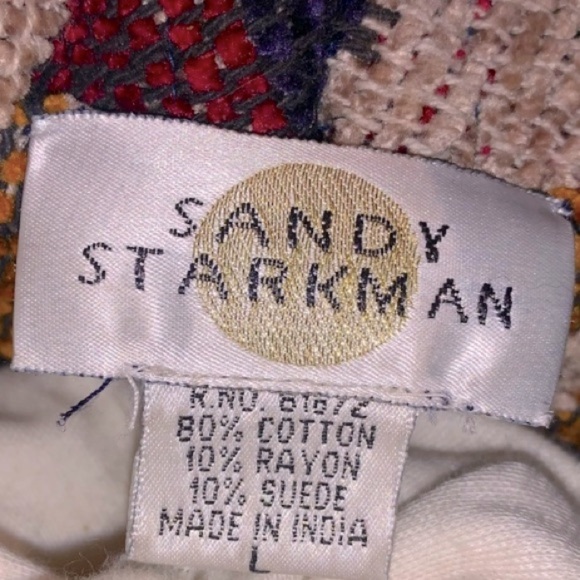 Vintage Sandy Starkman Blazer South Western style horse pattern equestrian L - Picture 3 of 8